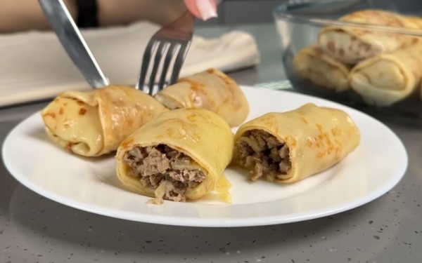 Фаршированные блинчики: с мясом или творогом. Всегда получаются вкусно, сочно и нежно! Фаршированные блинчики: с мясом или творогом. Всегда получаются вкусно, сочно и нежно!