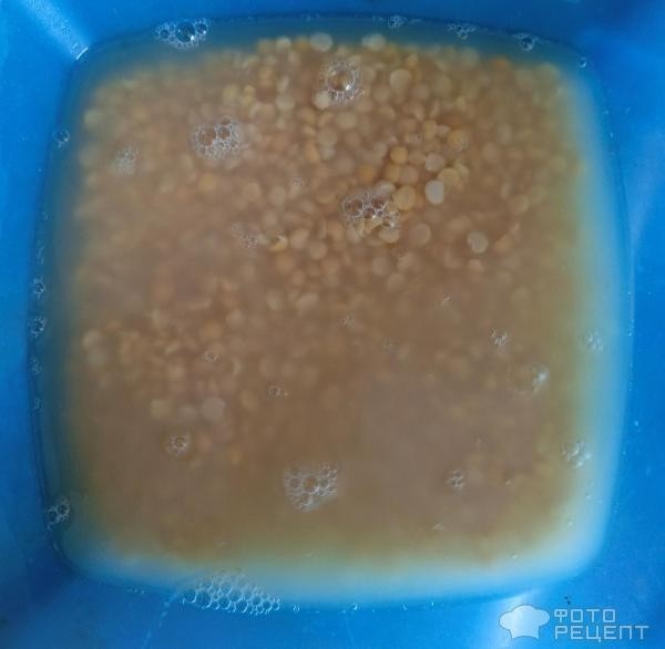 Рецепт: Гороховый суп с копчеными ребрышками - С копчено-вареными ребрышками