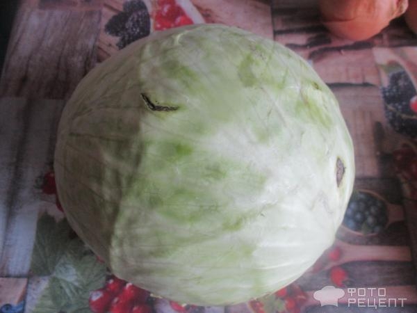 Рецепт: Капуста, тушеная с пивом - с почками, яблоками, черносливом и брусникой