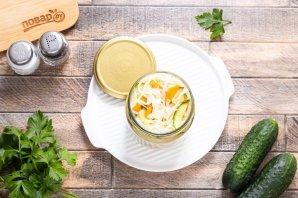 Салат из капусты и огурцов на зиму