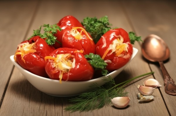 Маринованный перец с капустой и морковью. Самая вкусная овощная закуска на всю зиму!