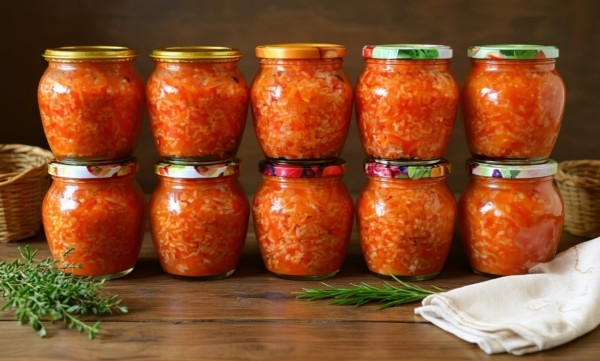 Салат с рисом на зиму «Завтрак туриста» — такой вкусный, что дети едят ложками! Готовлю каждый год без исключения