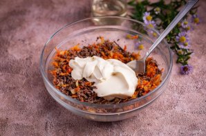 Печень с морковью и луком Печень с морковью и луком