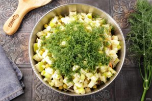 Винегрет с зелёным яблоком