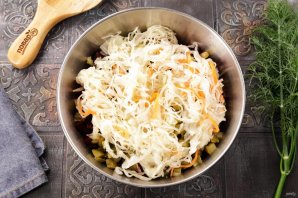 Винегрет с зелёным яблоком