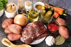 Азу по-татарски в мультиварке Азу по-татарски в мультиварке