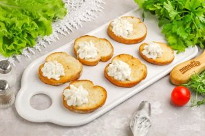 Брускетта с семгой Брускетта с семгой