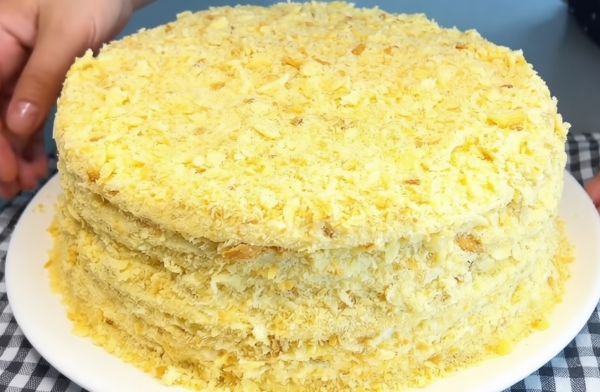 Лучший рецепт «Наполеона». На воде, без дорогих сливок — на вкус, как пломбир!