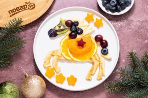 Фруктовая нарезка на год Лошади Фруктовая нарезка на год Лошади