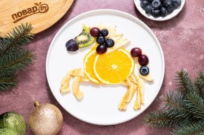 Фруктовая нарезка на год Лошади Фруктовая нарезка на год Лошади