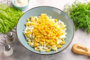 Крабовый салат "Белая лошадь"