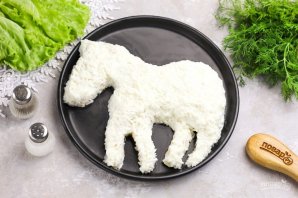 Крабовый салат "Белая лошадь"