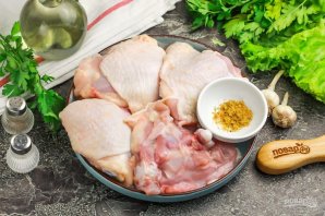 Курица в мультиварке жареная