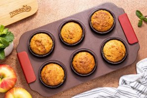 Маффины с яблоками Маффины с яблоками
