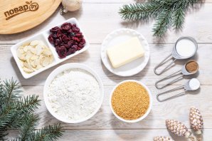 Новогоднее печенье с клюквой Новогоднее печенье с клюквой