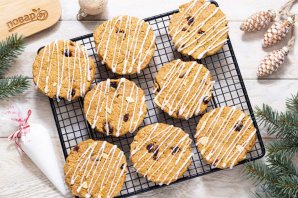 Новогоднее печенье с клюквой Новогоднее печенье с клюквой