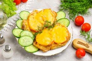 Отбивные с помидорами Отбивные с помидорами