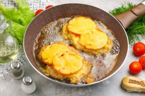 Отбивные с помидорами Отбивные с помидорами