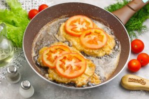 Отбивные с помидорами Отбивные с помидорами