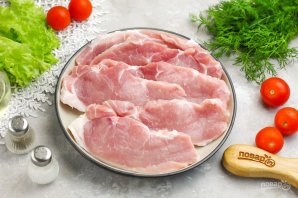 Отбивные с помидорами Отбивные с помидорами