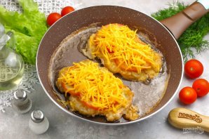 Отбивные с помидорами Отбивные с помидорами