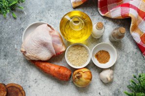 Плов с курицей в мультиварке