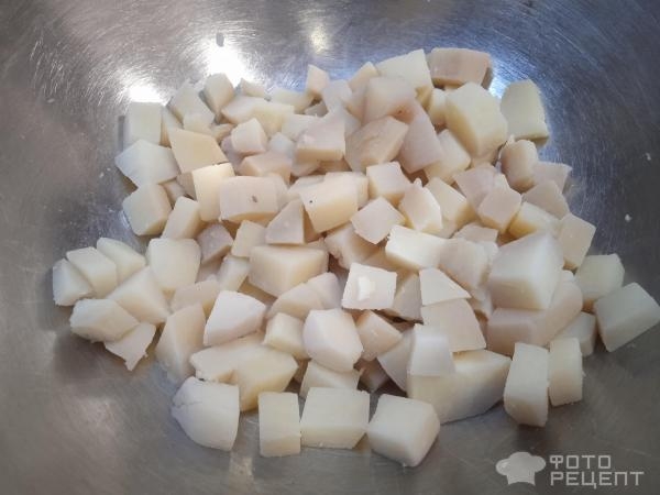 Рецепт: Постный овощной салат - с квашеной капустой Рецепт: Постный овощной салат - с квашеной капустой