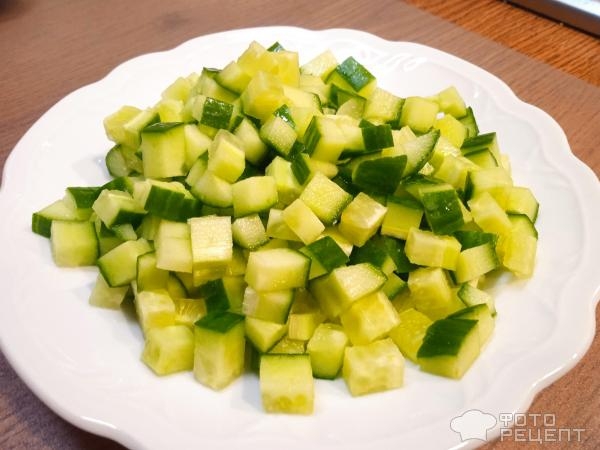 Рецепт: Постный овощной салат - с квашеной капустой Рецепт: Постный овощной салат - с квашеной капустой