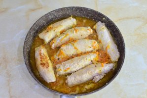 Рулетики из свинины с начинкой