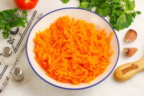Салат из моркови с чесноком Салат из моркови с чесноком