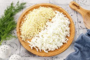 Салат Мимоза с сайрой