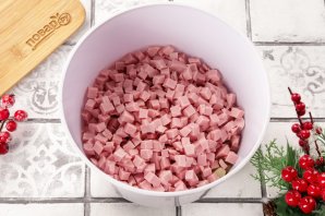 Салат "Оливье" на год Лошади