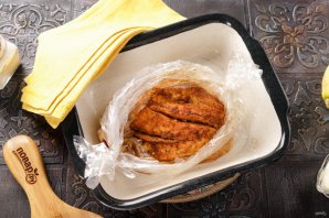 Салат с курицей и блинчиками Салат с курицей и блинчиками