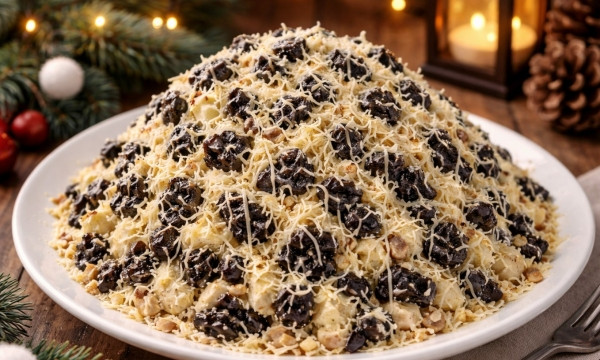 Всего несколько доступных продуктов, а результат &mdash; восторг гостей: новогодний салат &laquo;Графские развалины&raquo;