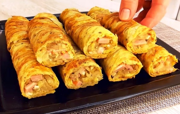 Капустные трубочки с невероятно сочной начинкой. Любимое блюдо моей семьи