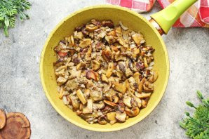 Белые грибы жареные