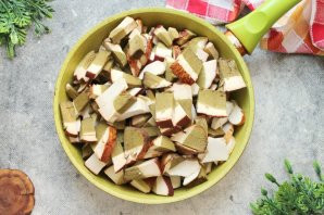 Белые грибы жареные