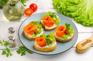 Бутерброды с форелью Бутерброды с форелью