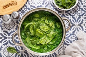 Корейская закуска из шпината