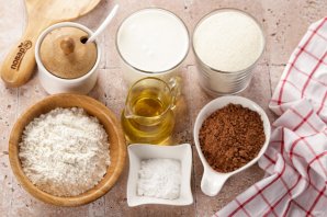 "Манник" на кефире с какао