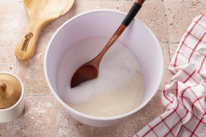 "Манник" на кефире с какао