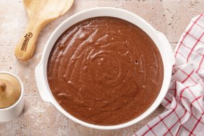 "Манник" на кефире с какао