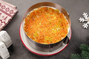 Новогодний печеночный торт