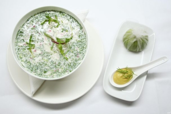 Окрошка на айране Окрошка на айране