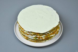 Печеночный торт из говяжьей печени Печеночный торт из говяжьей печени