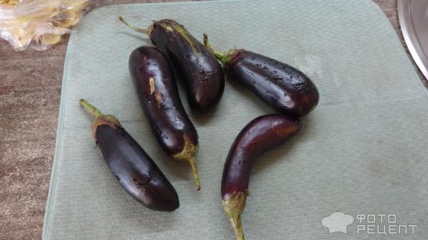 Рецепт: Баклажаны с выжарками - Очень сытно и вкусно.