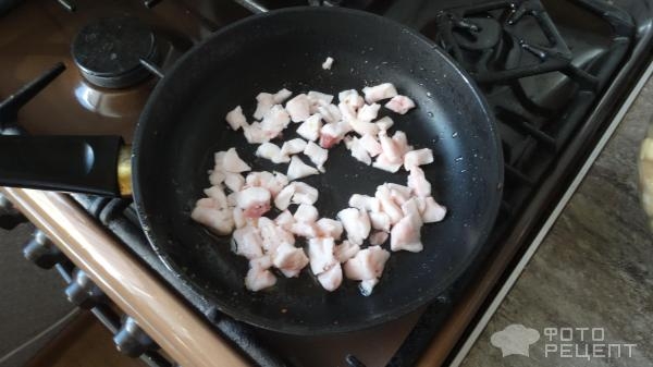 Рецепт: Баклажаны с выжарками - Очень сытно и вкусно.