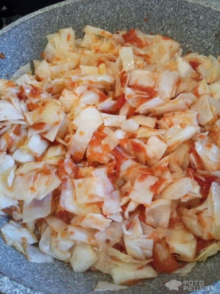 Рецепт: Борщ со свеклой - С подтушенной капустой