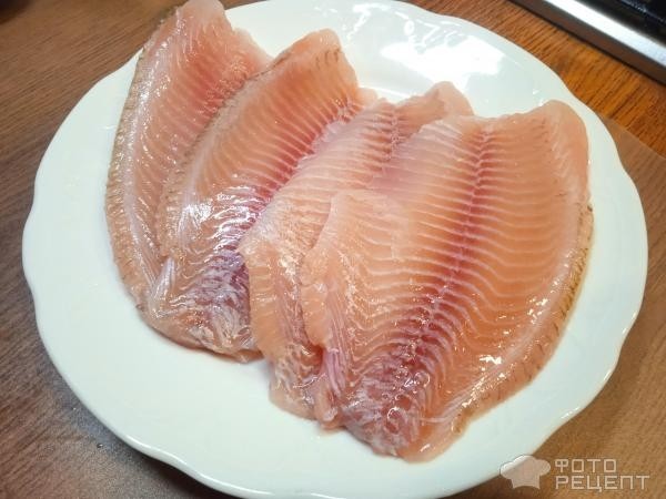 Рецепт: Филе тилапии запеченное - в сметанной заливке Рецепт: Филе тилапии запеченное - в сметанной заливке