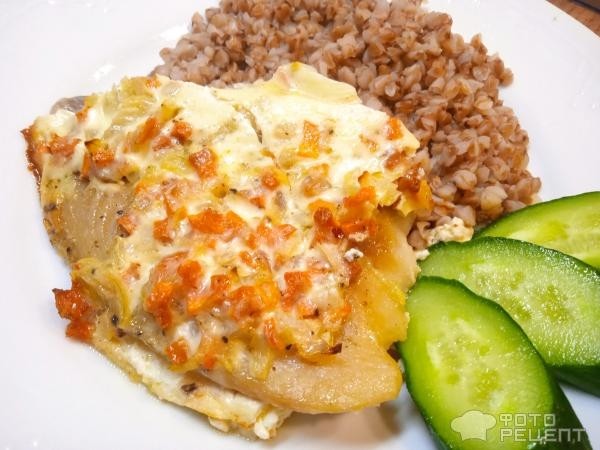 Рецепт: Филе тилапии запеченное - в сметанной заливке Рецепт: Филе тилапии запеченное - в сметанной заливке